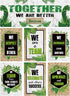 Green Plant Poster Bulletin Board Classroom Banner Decoration Set for Office Preschool Elementary Middle School Decor