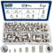 Vifmy Metric 304 Stainless Steel Rivet Nut Assortment Kit(218 Pcs),M3 M4 M5 M6