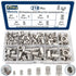 Vifmy Metric 304 Stainless Steel Rivet Nut Assortment Kit(218 Pcs),M3 M4 M5 M6