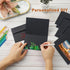 60 Packs 5 7 Silunkia Black Photo Frame Cards and Envelopes for x Picture, Paper Picture Frames with Self Seal