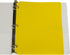 C-Line Two-Pocket Heavyweight Poly Portfolio Folder, Box of 25, Yellow (33936-25) with Three-Hole Punch