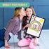 Small Monthly Calendar Dry Erase Whiteboard for Wall, 16in x 12in Magnetic Board, Portable for Kitchen, Planning