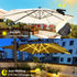 8 8 3V 112 ZNYCYE Solar Umbrella Lights, Strands Patio Umbrella Lights Outdoor with Modes Solar Panel Clip Led Outdoor