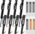 Hiboom 4 Pack Carpenter Pencils Set with 24 Refills, 2.8 mm Mechanical Pencil for Woodworking Marking Tool