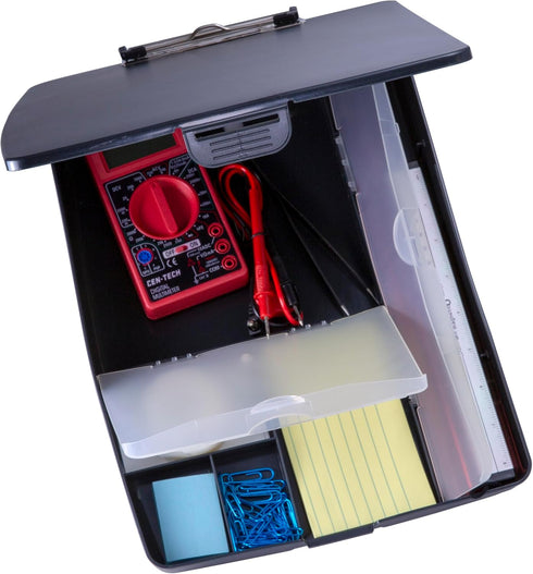 Officemate OIC Extra Storage/Supply Clipboard Box