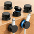 6PC 360 Rotatable Spring Cable Management, Cord Organizer Holder for Desk, Strong