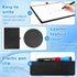 Double-Sided Whiteboard - Portable, 12" x 9" Dry Erase Boards with 3 Markers, Eraser and Stylish Red Elastic Pen Tray for Office, Education and Home (Black) by iNenya