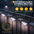 BKBB PPBB (10, Solar Step Lights for Outside, Solar Stair Lights Outdoor Waterproof, Deck Step Lights for Fence, Patio