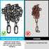8PCS 2.3” Chain Quick Links, Heavy Duty Anti-Rust Carabiner for Chain Connecting, Key Chain, Pet Leash