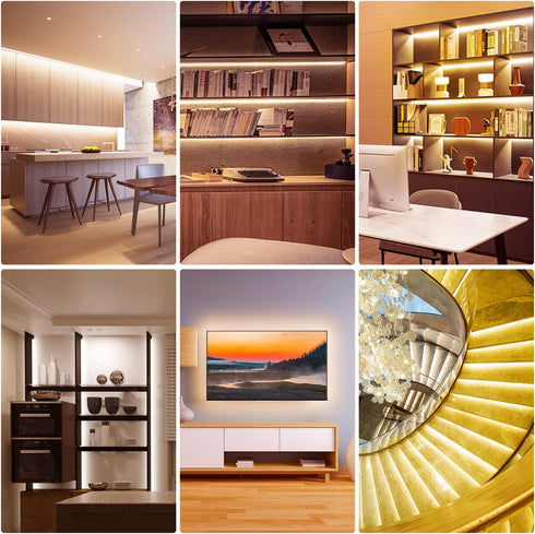 6 Dimmable Counter 2700K-6500K 9.8ft DAYBETTER Under Cabinet Lights, PCS Under Cabinet Lighting with Remote, LED Strip