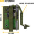IronSeals Tactical ID Card Holder Detachable Hook & Loop Badge Holder with Key Ring and Adjustable Neck Lanyard