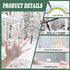 VOLLENC 105x145cm Window Insulation Kit with Magic Tape Window Winterizing Black Window Insulation Film Easy to Install