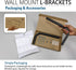 AKIA SCREENS 10 Inch 310" (AK-ZLB10B) Universal Projector Screen L-Bracket Wall Mount Kit with Wall Hanging Hooks