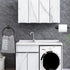 NearMoon 2 Pieces Bathroom Hardware Accessories, Towel Ring and Toilet Paper Holder, Matte Black