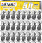 Magnetic Clips 50 Pack, Stainless Steel, 1.2 Inch, Perfect for Home, Office, School Use, Photo Displays