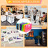 B4 Plastic Expanding File Folders Wallet, Colorful Document Organizer with Snap Closure for Office, 14 Pack