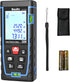 Bauihr Laser Measure, 165ft Distance Meter, Portable Tool, 2 Bubble Levels, Large Backlit LCD Display