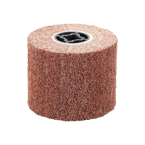 SALI Non Woven Wire Abrasive Drawing Polishing Wheel Flap Brush for Metal Surface Conditioning 120x100x19mm