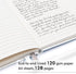 feela 5 Pack Notebooks Journals Bulk, Hardcover Classic Ruled Journals with Pen Holder for Women, 5 Black Pens