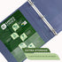 Samsill Earth's Choice 1-Inch Durable D-Ring View Binder 4 Pack, Eco-Friendly Boho Assortment, USDA Certified Biobased
