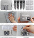 Broom Holder Self Adhesive No Drill Wall Mount, Heavy Duty Organizer for Mop and Garden Tools