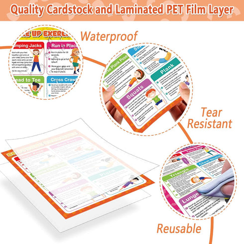 gisgfim Exercise Posters Stretching Yoga Workout Poster Physical Educational Fitness Decoration Physical Bodyweight