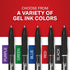 Sharpie S-Gel Gel Pens - Black Ink Drawing Pens for Journaling Coloring, Bold Point (1.0mm) 12 Count