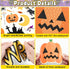 Halloween Bulletin Board Decorations, DIY Photo Crafts Set, Trick or Treat Pumpkin Bat Witch Cutouts