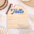 TERJIO Baseball Hello World Bulletin Board - Newborn Birth Record Card Photo Props,Hospital Nursery