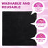 Tudomro 30 Pcs Magnetic Cleaning Cloth Dry Erasers for White Boards, Reusable Microfiber Cloth Eraser (Black, Gray)