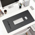 KINGFOM Desk Pad, PU Leather Office Desktop Protector with Comfortable Writing Surface (23.6" x 11.8", Black)