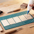 Novabright 100 4" 2.6" 60 40 1/42" Pcs Maple Fingerboard Wood Veneer Pieces x Straight Cut, Cross Cut Thickness