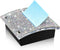 Rhinestone Self Stick Note Pad Holders, 4 x 4 Inches Memo Note Holder Dispenser for Office Home Classroom Supplies (AB