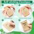 Yopyame 200Pcs Baby Shower Seed Saving Envelopes Resealable Small Brown Self Adhesive Kraft Paper for Party Favors