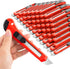 DIYSELF 30 Pack Box Cutter Retractable, 18mm Utility Knife with Snap Off Blade for Cardboard and Craft