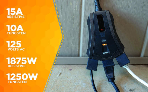Countdown 3 Southwire Woods Outdoor Lighting Timer with Remote Control - Grounded Outlets - Convenient Lighting