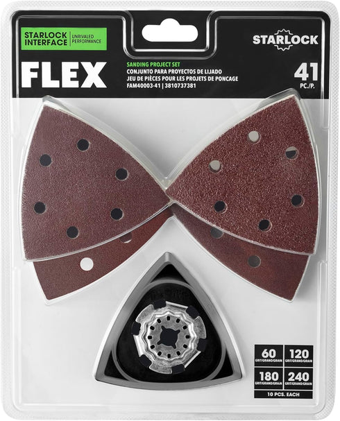 FLEX 41-Piece Oscillating Tool Sanding Project Set - FAM40003-41