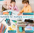 Manual Pencil Sharpener Hand Crank for Kids with Auto Stop Function, Charcoal Pencil Sharpener (Blue 1)