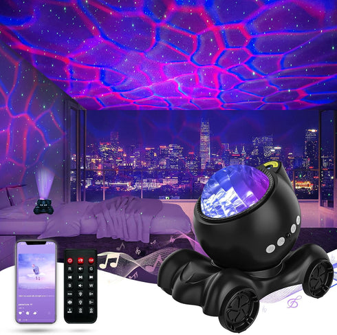ENOKIK Star Projector, Galaxy Projector Built-in Bluetooth Speaker and 8 White Noise,