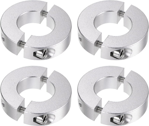 4pcs Double Split Shaft Collar Set for 22mm Shaft: Clamp-On Collars for Stoppers and Timing Pulleys