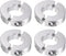 4pcs Double Split Shaft Collar Set for 22mm Shaft: Clamp-On Collars for Stoppers and Timing Pulleys