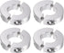 4pcs Double Split Shaft Collar Set for 22mm Shaft: Clamp-On Collars for Stoppers and Timing Pulleys