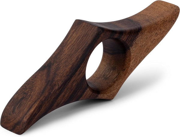 TILISMA Handmade Natural Walnut Book Page Holder - Small Thumb Bookmark for Readers