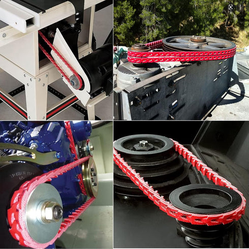 KAKO Link V Belt, 3/8" Power Twist V Belt 5 Feet, Adjustable Link V-Belt Drive Belt for Lathes and Drill Press