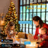 98.4FT 300 Brizled Smart Christmas Lights, LED Color Changing Christmas Lights with APP/Voice Control, Warm White