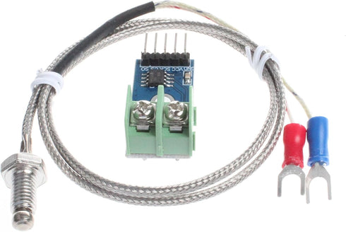 NOYITO MAX6675 Module K-Type Thermocouple Temperature Sensor Set, M6 Screw, Test Range 0?-1024?