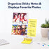 Note Tower Desktop Mini Sticky Note Holder | Post it Note Organizer & Photo Holder, Includes 50 Sheets