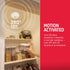 300 15ft. Closets, 39677 Energizer Motion-Activated LED Ceiling Light, Battery Operated, Lumens, No Wiring Needed