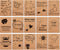 Feela 15 Pack A6 Kraft Notebooks, 15 Designs Cute Mini Pocket Notebooks and Journals, Lined Motivation Small Journal