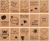 Feela 15 Pack A6 Kraft Notebooks, 15 Designs Cute Mini Pocket Notebooks and Journals, Lined Motivation Small Journal